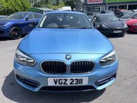 USED 2018 BMW 1 SERIES Blue 1.5 116d Sport hatchback, 83,000 miles, Euro 6, 6-speed manual, 17in alloys, Sat nav, Bluetooth, Air Conditioning, Rear sensors and much more! This 2018 BMW 1 Series 116d Sport is a Euro 6 compliant vehicle, offering an efficient 1.5L diesel engine. This Sport trim model comes equipped with stylish Dark Chrome exhaust tailpipes, enhancing its sporty appearance. For convenience and connectivity, it features Bluetooth hands free with USB audio interface, allowing for seamless music streaming and call handling. Driving in varied conditions is made easier with the rain sensor and automatic headlight activation, ensuring optimal visibility.