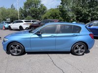 USED 2018 BMW 1 SERIES Blue 1.5 116d Sport hatchback, 83,000 miles, Euro 6, 6-speed manual, 17in alloys, Sat nav, Bluetooth, Air Conditioning, Rear sensors and much more! This 2018 BMW 1 Series 116d Sport is a Euro 6 compliant vehicle, offering an efficient 1.5L diesel engine. This Sport trim model comes equipped with stylish Dark Chrome exhaust tailpipes, enhancing its sporty appearance. For convenience and connectivity, it features Bluetooth hands free with USB audio interface, allowing for seamless music streaming and call handling. Driving in varied conditions is made easier with the rain sensor and automatic headlight activation, ensuring optimal visibility.