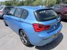 USED 2018 BMW 1 SERIES Blue 1.5 116d Sport hatchback, 83,000 miles, Euro 6, 6-speed manual, 17in alloys, Sat nav, Bluetooth, Air Conditioning, Rear sensors and much more! This 2018 BMW 1 Series 116d Sport is a Euro 6 compliant vehicle, offering an efficient 1.5L diesel engine. This Sport trim model comes equipped with stylish Dark Chrome exhaust tailpipes, enhancing its sporty appearance. For convenience and connectivity, it features Bluetooth hands free with USB audio interface, allowing for seamless music streaming and call handling. Driving in varied conditions is made easier with the rain sensor and automatic headlight activation, ensuring optimal visibility.