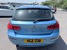 USED 2018 BMW 1 SERIES Blue 1.5 116d Sport hatchback, 83,000 miles, Euro 6, 6-speed manual, 17in alloys, Sat nav, Bluetooth, Air Conditioning, Rear sensors and much more! This 2018 BMW 1 Series 116d Sport is a Euro 6 compliant vehicle, offering an efficient 1.5L diesel engine. This Sport trim model comes equipped with stylish Dark Chrome exhaust tailpipes, enhancing its sporty appearance. For convenience and connectivity, it features Bluetooth hands free with USB audio interface, allowing for seamless music streaming and call handling. Driving in varied conditions is made easier with the rain sensor and automatic headlight activation, ensuring optimal visibility.