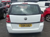 USED 2014 14 VAUXHALL ZAFIRA 1.8 16V Exclusiv MPV 5dr Petrol Manual Euro 5 (120 ps) 