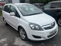 USED 2014 14 VAUXHALL ZAFIRA 1.8 16V Exclusiv MPV 5dr Petrol Manual Euro 5 (120 ps) 