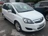 USED 2014 14 VAUXHALL ZAFIRA 1.8 16V Exclusiv MPV 5dr Petrol Manual Euro 5 (120 ps) 