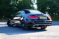 USED 2014 14 MERCEDES-BENZ E-CLASS 2.1 E220 CDI AMG Sport Cabriolet 2dr Diesel G-Tronic+ Euro 5 (s/s) (170 ps) OBSIDIAN BLACK METALLIC PAINTWORK + HEATED SEATS + PARKING SENSORS + DAB + NAV