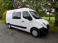 USED 2019 19 VAUXHALL MOVANO Crew Mess Van, Rear Seats, Heater, Only 83K Miles, Air Con 