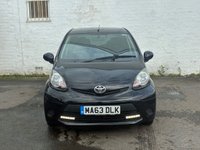 USED 2013 63 TOYOTA AYGO 1.0 VVT-i Hatchback 5dr Petrol Manual Euro 5 (67 ps) THIS LITTLE CAR COMES WITH A FRESH MOT AND SERVICE 2KEYS AND MORE.