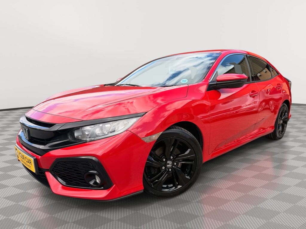 USED 2019 19 HONDA CIVIC 1.6 i-DTEC SR Hatchback 5dr Diesel Manual Euro 6 (s/s) (120 ps) Sat Nav, Rear Camera