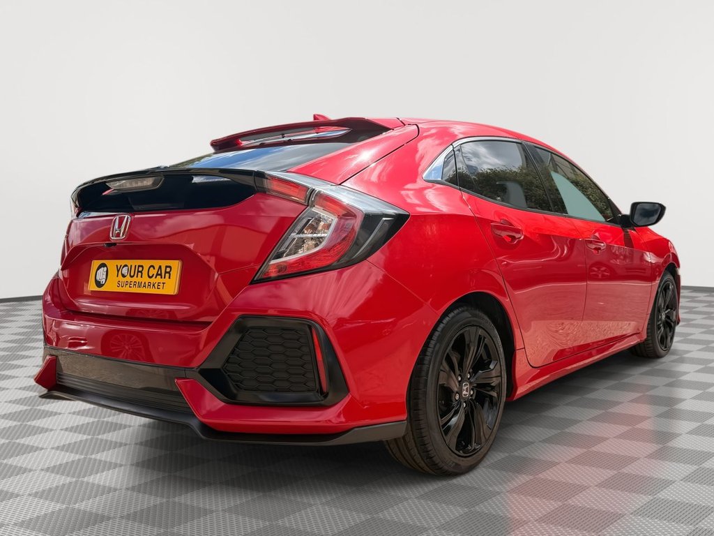 USED 2019 19 HONDA CIVIC 1.6 i-DTEC SR Hatchback 5dr Diesel Manual Euro 6 (s/s) (120 ps) Sat Nav, Rear Camera