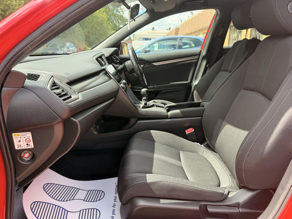 USED 2019 19 HONDA CIVIC 1.6 i-DTEC SR Hatchback 5dr Diesel Manual Euro 6 (s/s) (120 ps) Sat Nav, Rear Camera