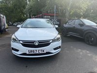 USED 2018 67 VAUXHALL ASTRA 1.4i SRi Hatchback 5dr Petrol Manual Euro 6 (100 ps) 1 OWNER AND FULL SERVICE HISTORY