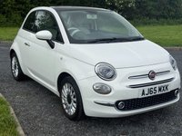 USED 2016 65 FIAT 500 1.2 Lounge Hatchback 3dr Petrol Manual Euro 6 (s/s) (69 bhp) 