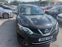 USED 2016 16 NISSAN QASHQAI 1.6 Petrol (DIG-T), Tekna Edition, 5 Door, SUV, Manual, 2WD, Euro 6. FULL 12 MONTH MOT WITH EVERY CAR