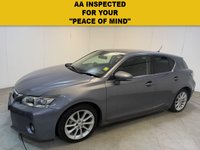 USED 2012 62 LEXUS CT 1.8 200h SE-L Hatchback 5dr Petrol Hybrid CVT Euro 5 (s/s) (136 ps) 13 Stamp Main Agent History