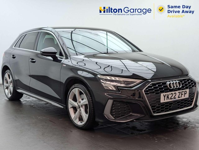 USED 2022 22 AUDI A3 1.4 A3 Sportback 40 TFSI S Line E Semi-Auto 5dr CLICK+COLLECT / HOME DELIVERY