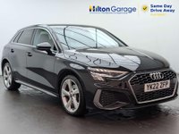 USED 2022 22 AUDI A3 1.4 A3 Sportback 40 TFSI S Line E Semi-Auto 5dr CLICK+COLLECT / HOME DELIVERY