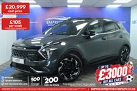 USED 2023 23 KIA SPORTAGE 1.6 T-GDi 13.8kWh GT-Line S SUV 5dr Petrol Plug-in Hybrid Auto AWD Euro 6 (s/s) (261 bhp) 19 INCH ALLOYS - PANORAMIC ROOF - 261 BHP