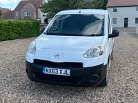 USED 2013 63 PEUGEOT PARTNER 1.6 HDi 850 S Panel Van 4dr Diesel Manual L1 (138 g/km, 90 bhp) 170340 miles
