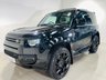 USED 2023 23 LAND ROVER DEFENDER 3.0 D250 MHEV X-Dynamic SE SUV 3dr Diesel Auto 4WD Euro 6 (s/s) (250 ps) Santorini Black | Black Interior | Glass Panoramic Roof | Black Pack | 22in Wheels | Ultra Low Mileage