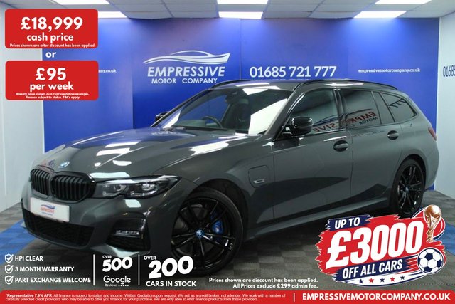 View our BMW 3 Series 2.0 330e 12kWh M Sport Pro Edition Touring 5dr Petrol Plug-in Hybrid Auto xDrive Euro 6 (s/s) (292 ps)