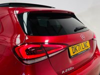 USED 2022 71 MERCEDES-BENZ A-CLASS 1.3 A250e 15.6kWh AMG Line Edition (Premium Plus) Hatchback 5dr Petrol Plug-in Hybrid 8G-DCT Euro 6 (s/s) (218 ps) Patagonia Red | Black Leather Interior | Panoramic Roof | Night Pack | Ambient Lighting | Privacy Glass | Widescreen Media | Heated Seats