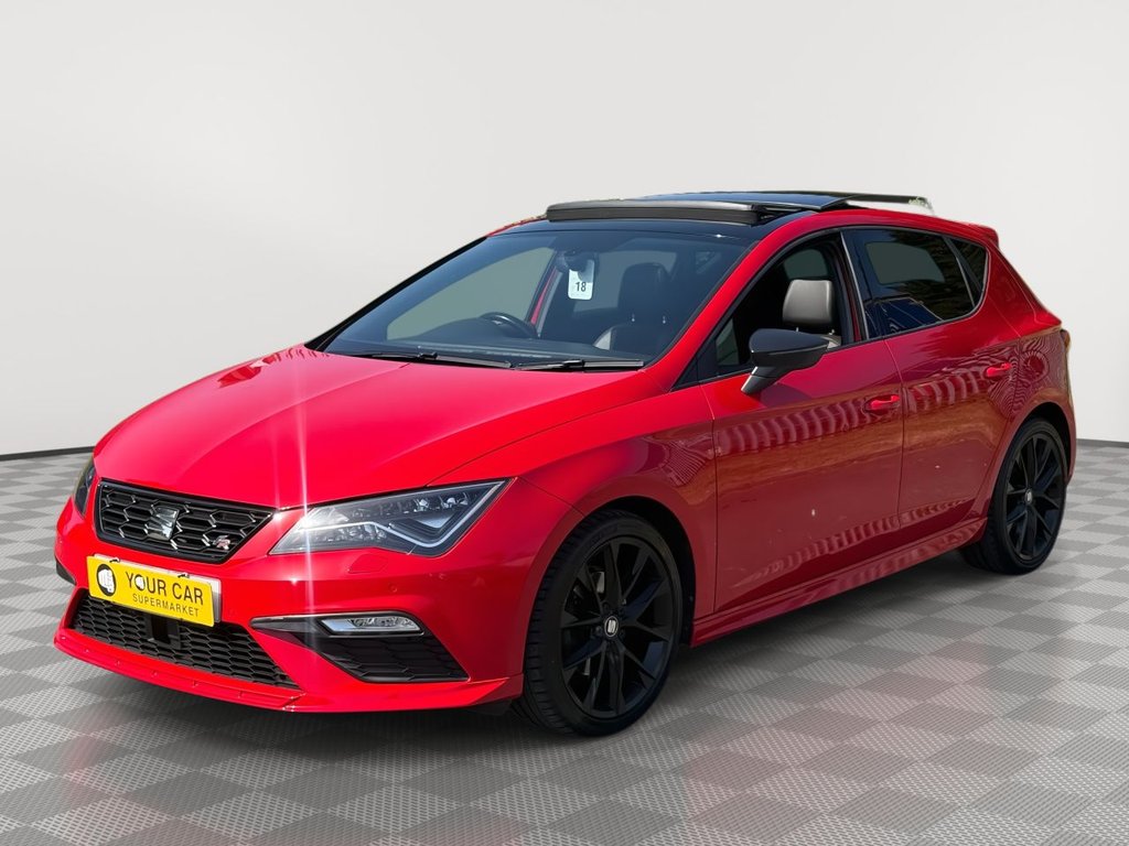 USED 2020 20 SEAT LEON 2.0 TDI FR Black Edition Hatchback 5dr Diesel DSG Euro 6 (s/s) (150 ps) Pan Roof-Heated Seats-CarPlay