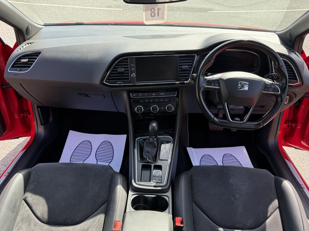 USED 2020 20 SEAT LEON 2.0 TDI FR Black Edition Hatchback 5dr Diesel DSG Euro 6 (s/s) (150 ps) Pan Roof-Heated Seats-CarPlay