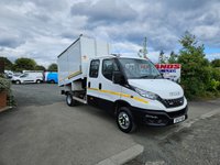 USED 2021 21 IVECO DAILY 50C16 CREW CAB AUTO TIPPER WHEELIE BIN LORRY ULEZ FREE ZONE 