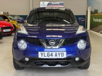 USED 2015 64 NISSAN JUKE 1.2 DIG-T Tekna SUV 5 door Petrol Manual in Blue HEATED SEATS+BLUETOOTH+REV CAM+AUX