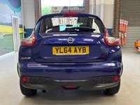 USED 2015 64 NISSAN JUKE 1.2 DIG-T Tekna SUV 5 door Petrol Manual in Blue HEATED SEATS+BLUETOOTH+REV CAM+AUX