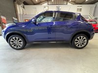 USED 2015 64 NISSAN JUKE 1.2 DIG-T Tekna SUV 5 door Petrol Manual in Blue HEATED SEATS+BLUETOOTH+REV CAM+AUX