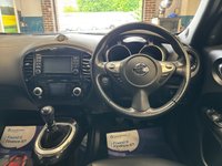 USED 2015 64 NISSAN JUKE 1.2 DIG-T Tekna SUV 5 door Petrol Manual in Blue HEATED SEATS+BLUETOOTH+REV CAM+AUX