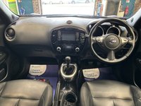 USED 2015 64 NISSAN JUKE 1.2 DIG-T Tekna SUV 5 door Petrol Manual in Blue HEATED SEATS+BLUETOOTH+REV CAM+AUX