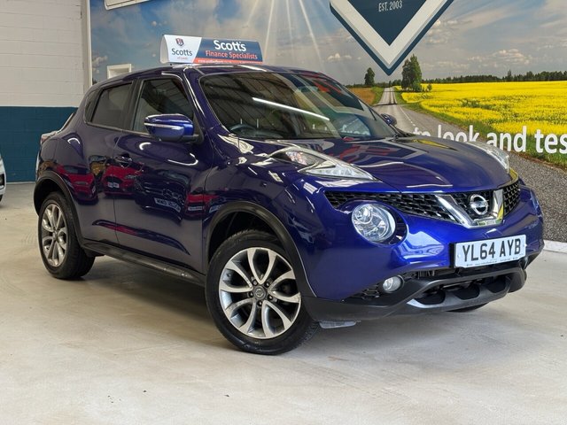 View our Nissan Juke 1.2 DIG-T Tekna SUV 5 door Petrol Manual in Blue