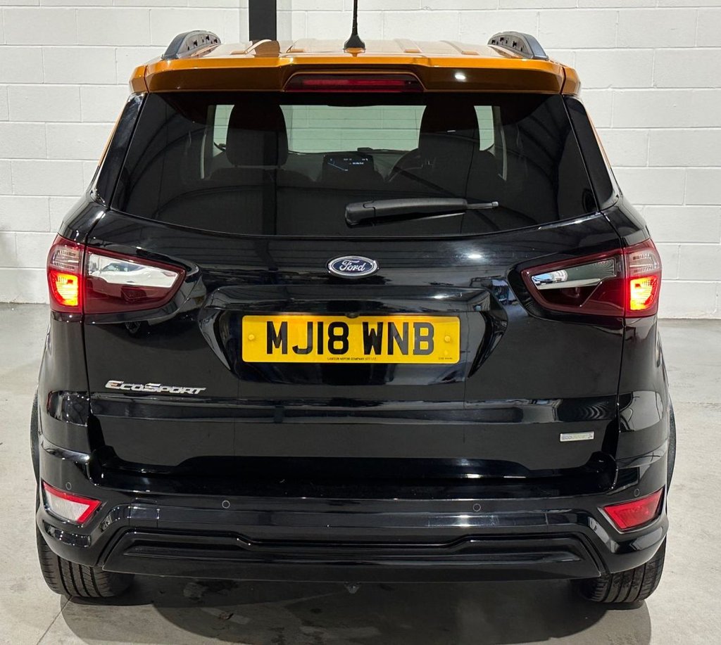 USED 2018 18 FORD ECOSPORT 1.0T EcoBoost ST-Line SUV 5dr Petrol Manual Euro 6 (s/s) (125 ps) 