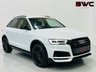 USED 2017 67 AUDI Q3 2.0 TDI Black Edition SUV 5dr Diesel Manual quattro Euro 6 (s/s) (150 ps) Glacier White | Black Part Leather S-Line Interior | Heated Seats | BOSE Audio | Black Pack | ULEZ OK