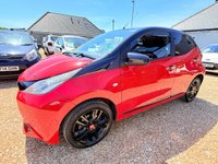 USED 2017 17 TOYOTA AYGO 1.0 VVT-i x-cite 4 Red Bi-Tone Hatchback 5dr Petrol Manual Euro 6 (68 ps) Striking Aygo X with Low Mileage and Camera