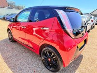USED 2017 17 TOYOTA AYGO 1.0 VVT-i x-cite 4 Red Bi-Tone Hatchback 5dr Petrol Manual Euro 6 (68 ps) Striking Aygo X with Low Mileage and Camera