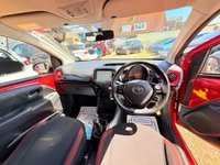 USED 2017 17 TOYOTA AYGO 1.0 VVT-i x-cite 4 Red Bi-Tone Hatchback 5dr Petrol Manual Euro 6 (68 ps) Striking Aygo X with Low Mileage and Camera
