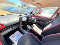 USED 2017 17 TOYOTA AYGO 1.0 VVT-i x-cite 4 Red Bi-Tone Hatchback 5dr Petrol Manual Euro 6 (68 ps) Striking Aygo X with Low Mileage and Camera