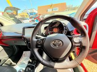 USED 2017 17 TOYOTA AYGO 1.0 VVT-i x-cite 4 Red Bi-Tone Hatchback 5dr Petrol Manual Euro 6 (68 ps) Striking Aygo X with Low Mileage and Camera