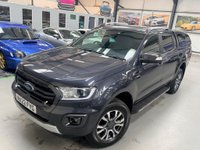 USED 2022 22 FORD RANGER 2.0 EcoBlue Wildtrak Auto 4WD Euro 6 (s/s) 4dr CANOPY + TOW PACK +REAR CAMERA