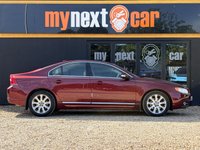 USED 2009 59 VOLVO S80 2.5T SE Lux Saloon 4dr Petrol Geartronic Euro 5 (231 ps) LOW MILES ONLY 42K + ULEZ COMPLIANT + FINISHED IN RUBY RED WITH BEIGE LEATHER SEATS + ELECTRIC SUNROOF + HEATED SEATS + CRUISE CONTROL + AIRCON + MULTIFUNCTIONAL STEERING WHEEL + ALLOY WHEELS + WOOD TRIM + ELECTRIC MEMORY SEATS + HPI CLEAR