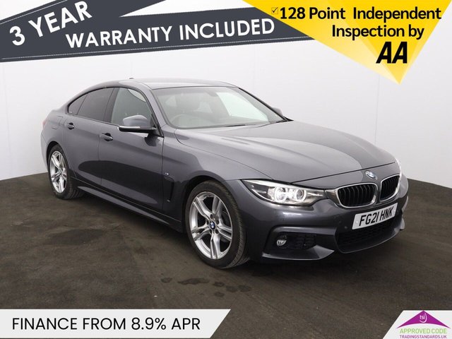 View our BMW 4 Series Gran Coupe 2.0 420i GPF M Sport Hatchback 5dr Petrol Auto Euro 6 (s/s) (184 ps)
