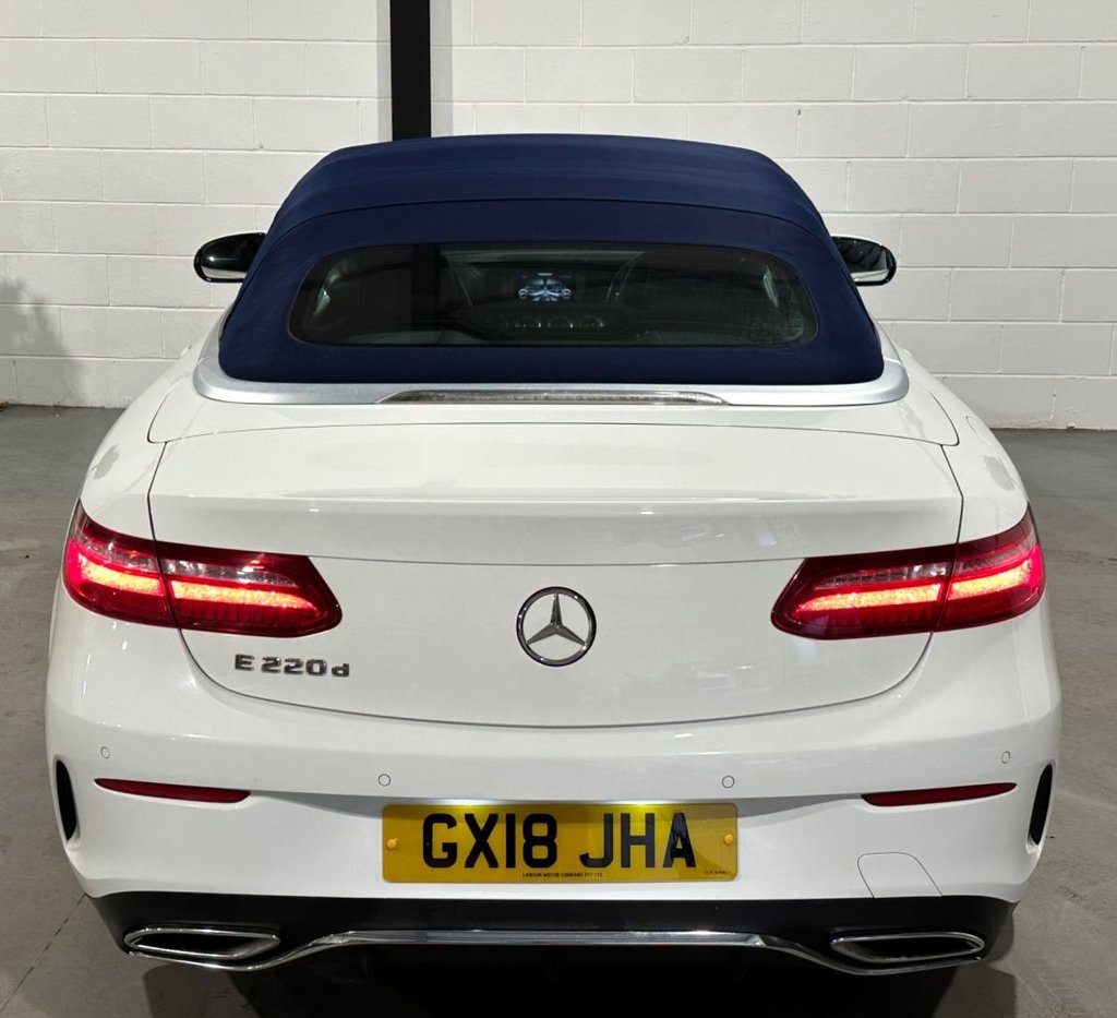 USED 2018 18 MERCEDES-BENZ E-CLASS 2.0 E220d AMG Line Cabriolet 2dr Diesel G-Tronic+ Euro 6 (s/s) (194 ps) 