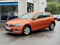 USED 2018 67 VOLKSWAGEN POLO 1.0 TSI SE Hatchback 5dr Petrol Manual Euro 6 (s/s) (95 ps) 2 OWNERS FROM NEW+5 SERVICE STAMPS+LOW COST INSURANCE+APPLE CARPLAY+AIR CONDITIONING+FINANCE AVAILABLE ON THIS CAR