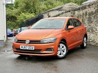 USED 2018 67 VOLKSWAGEN POLO 1.0 TSI SE Hatchback 5dr Petrol Manual Euro 6 (s/s) (95 ps) 2 OWNERS FROM NEW+5 SERVICE STAMPS+LOW COST INSURANCE+APPLE CARPLAY+AIR CONDITIONING+FINANCE AVAILABLE ON THIS CAR