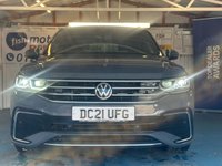 USED 2021 21 VOLKSWAGEN TIGUAN 1.5 TSI R-Line SUV 5dr Petrol DSG Euro 6 (s/s) (150 ps)+2 KEYS+1 OWNER FROM NEW+ALLOYS+HISTORY+FULL LEATHER HEATED SEATS+CLIMATE+PARK CONTROL+DIGITAL DASH+MEDIA+BLUETOOTH+NAV+CRUISE+ 2 KEYS+1 OWNER FROM NEW+ALLOYS+HISTORY+FULL LEATHER HEATED SEATS+CLIMATE+PARK CONTROL+DIGITAL DASH+MEDIA+BLUETOOTH+NAV+CRUISE+HPI CLEAR