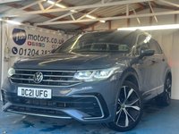USED 2021 21 VOLKSWAGEN TIGUAN 1.5 TSI R-Line SUV 5dr Petrol DSG Euro 6 (s/s) (150 ps)+2 KEYS+1 OWNER FROM NEW+ALLOYS+HISTORY+FULL LEATHER HEATED SEATS+CLIMATE+PARK CONTROL+DIGITAL DASH+MEDIA+BLUETOOTH+NAV+CRUISE+ 2 KEYS+1 OWNER FROM NEW+ALLOYS+HISTORY+FULL LEATHER HEATED SEATS+CLIMATE+PARK CONTROL+DIGITAL DASH+MEDIA+BLUETOOTH+NAV+CRUISE+HPI CLEAR