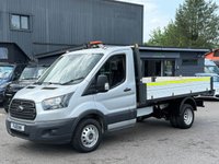 USED 2018 67 FORD TRANSIT 2.0 350 Tipper 2dr Diesel Manual RWD L2 (130 ps)  **NO VAT- Tipper - 1 Owner - FSH** Chassis Cab