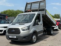 USED 2018 67 FORD TRANSIT 2.0 350 Tipper 2dr Diesel Manual RWD L2 (130 ps)  **NO VAT- Tipper - 1 Owner - FSH** Chassis Cab